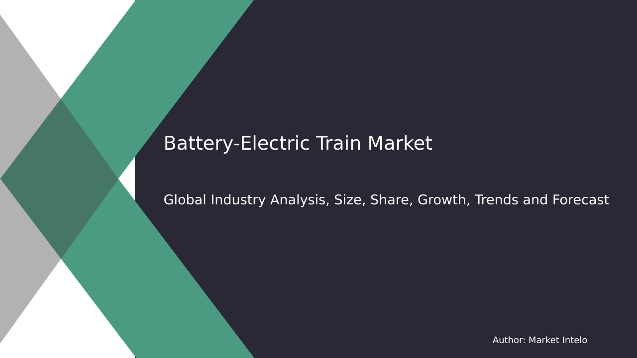 Battery-Electric Train Market Research Report 2033