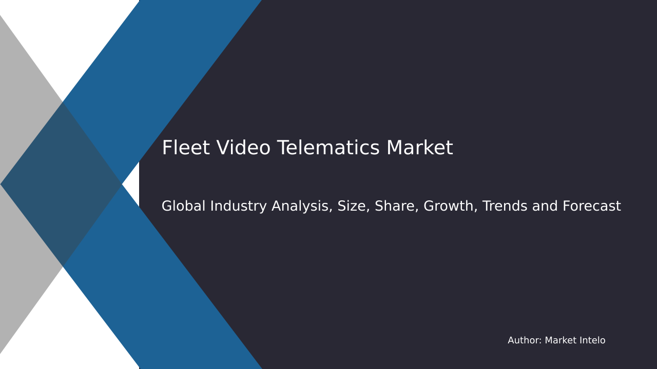 Fleet Video Telematics Market Research Report 2033