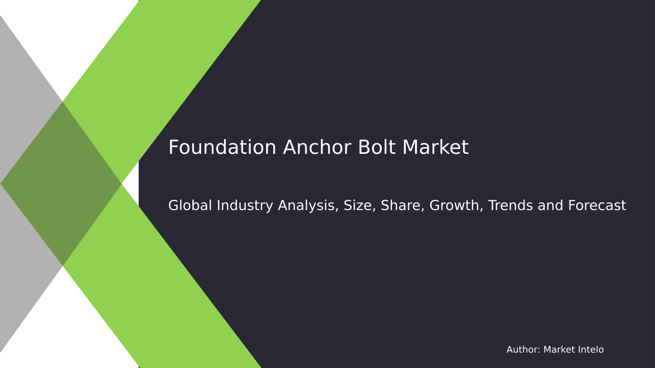 Foundation Anchor Bolt Market Research Report 2033